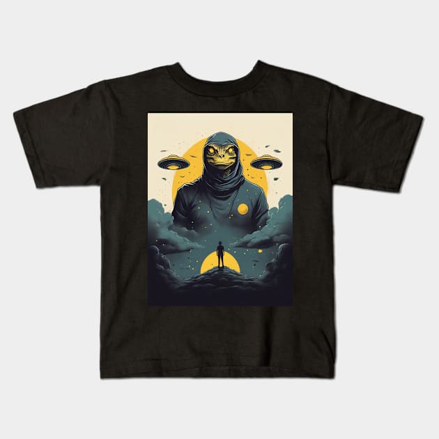 Ancient Gods Kids T-Shirt by NB-Art